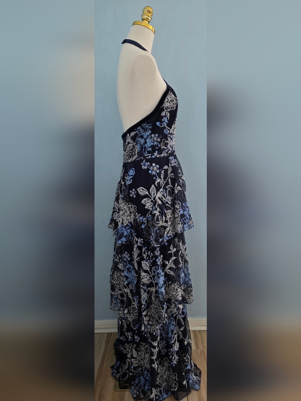 Marchesa Notte Embroidered Tulle Gown - Picture 7 of 8